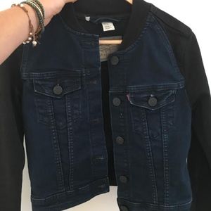 Levi Blue & Black Denim Jacket